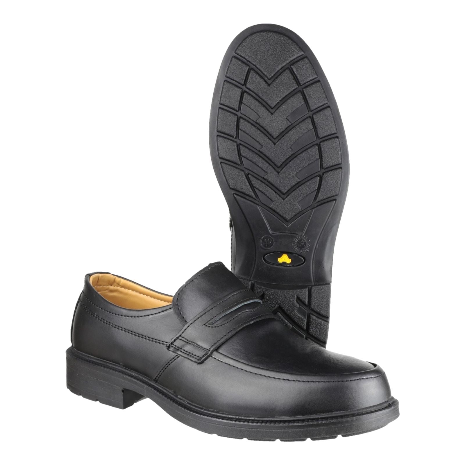 Amblers Safety Chaussures De Sécurité En Cuir Noir Fs46