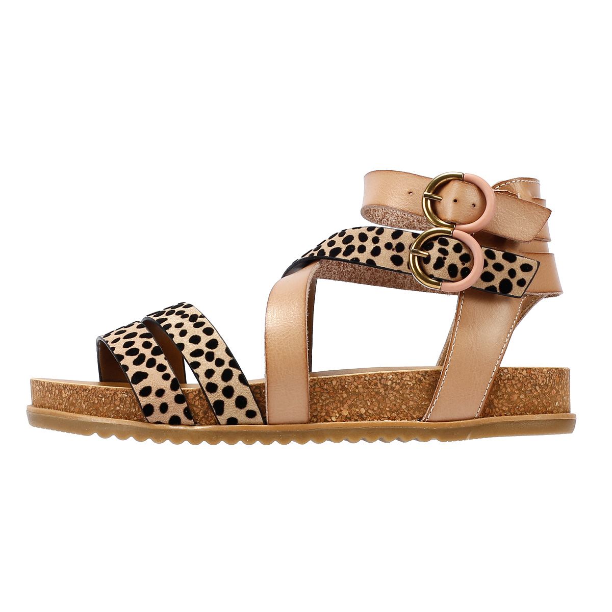 Blowfish Malibu Fandie Sandales Pour Femmes Imitation Léopard
