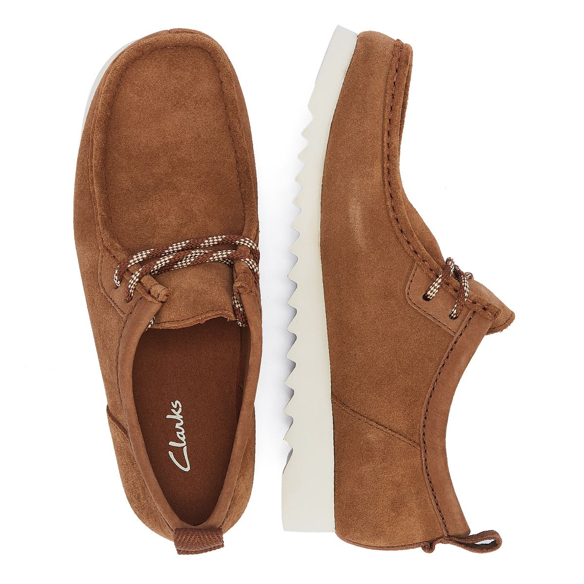 Clarks Main Wallabee FTRE Lo Chaussures À Lacets En Daim Pour Homme