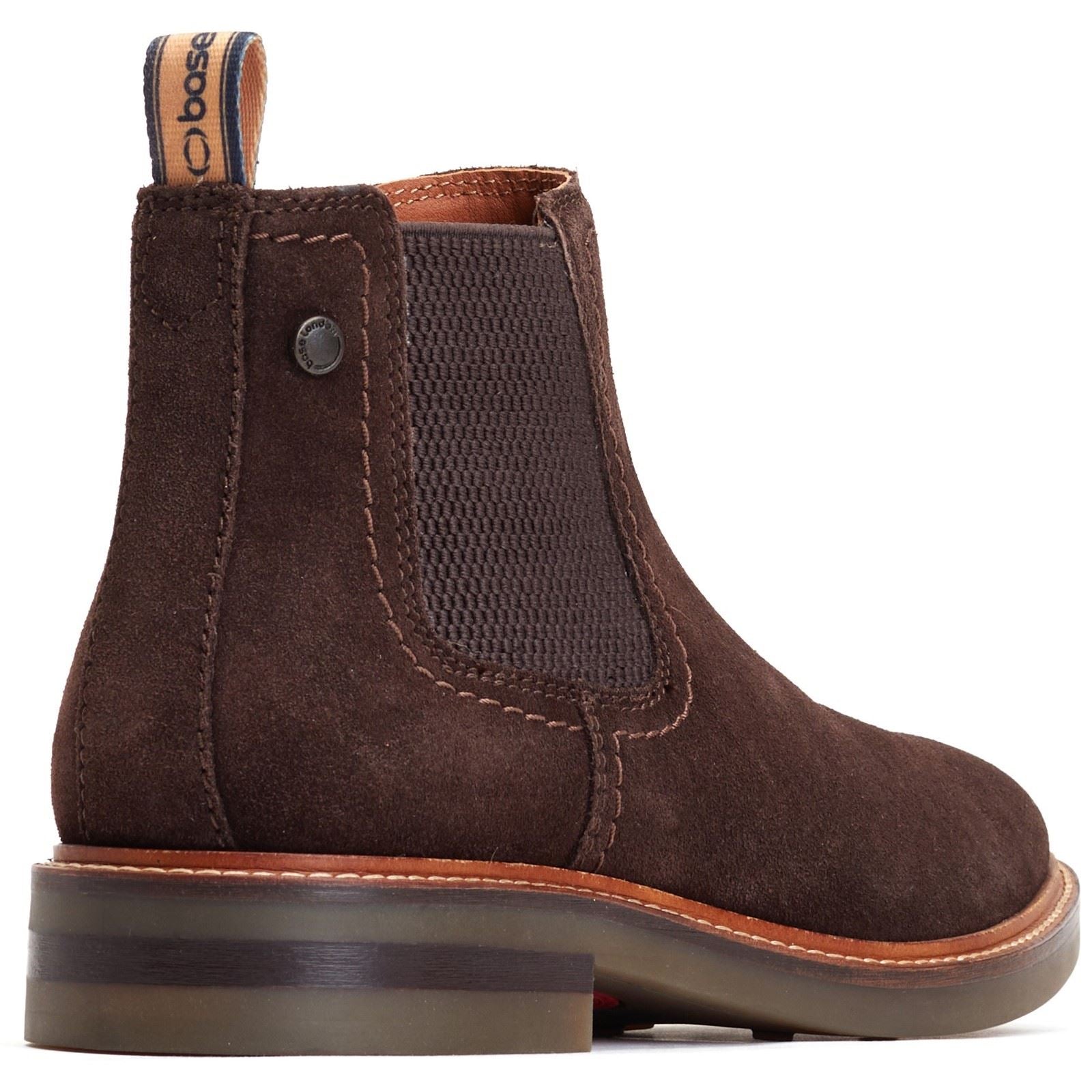 Base London Portland Bottes En Cuir Brûlé Marron Pour Homme
