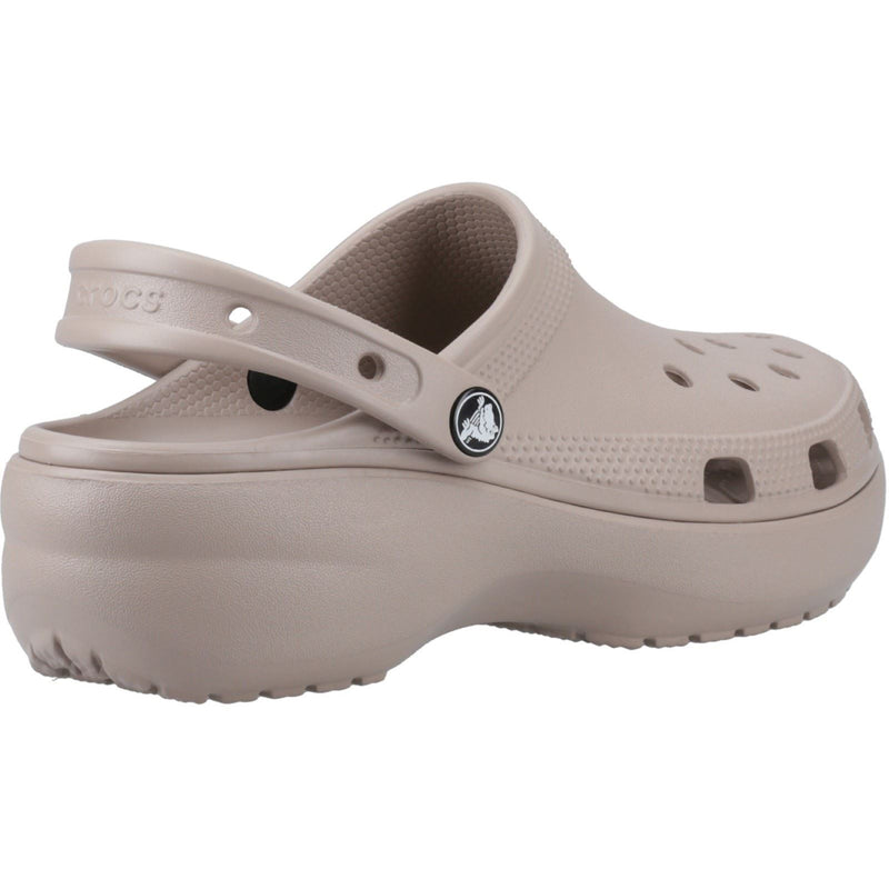 Crocs Classic Platform Clog Sabots Taupe Pour Femmes