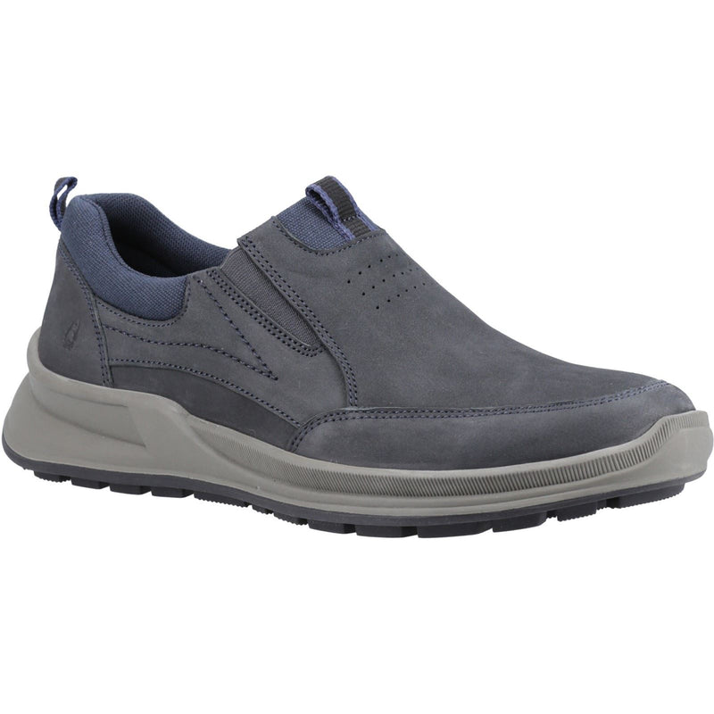 Hush Puppies Arthur Mocassins Hommes En Nubuck Bleu Marine