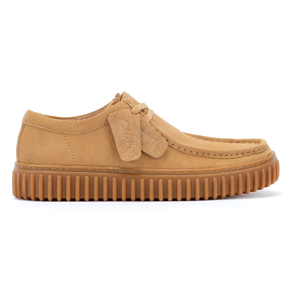 Clarks Main Torhill Lo Chaussures À Lacets En Daim Marron Pour Homme