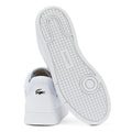 Lacoste Baskets Blanches En Cuir Pour Hommes