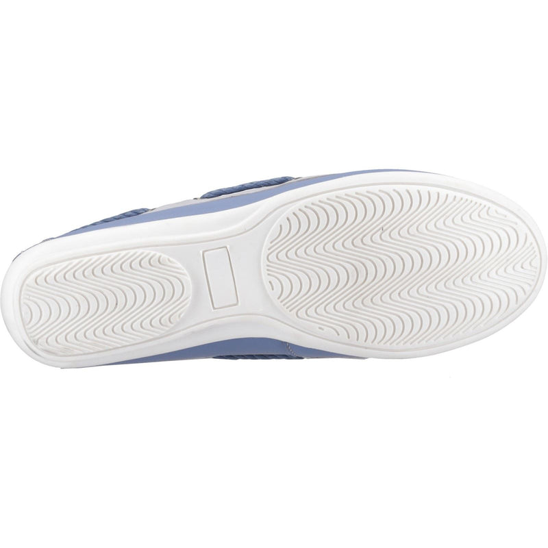 Hush Puppies Irene Chaussures Bateau Bleues En Cuir Pour Femme