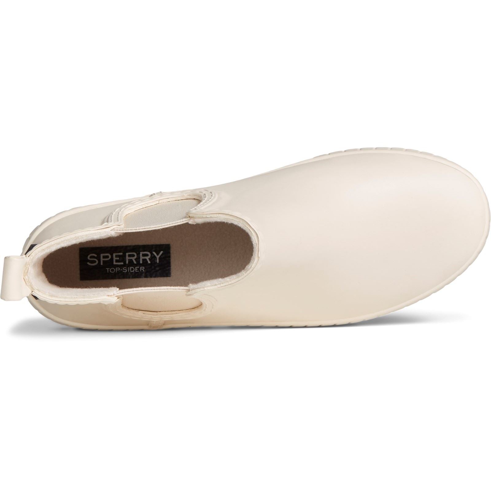 Sperry Torrent Chelsea Bottes Blanches En Caoutchouc Pour Femmes