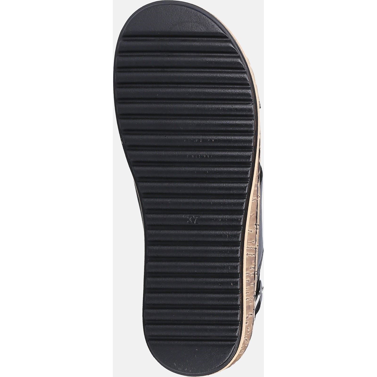 Hush Puppies Elena Escarpins Compensés Noirs Pour Femmes En Cuir