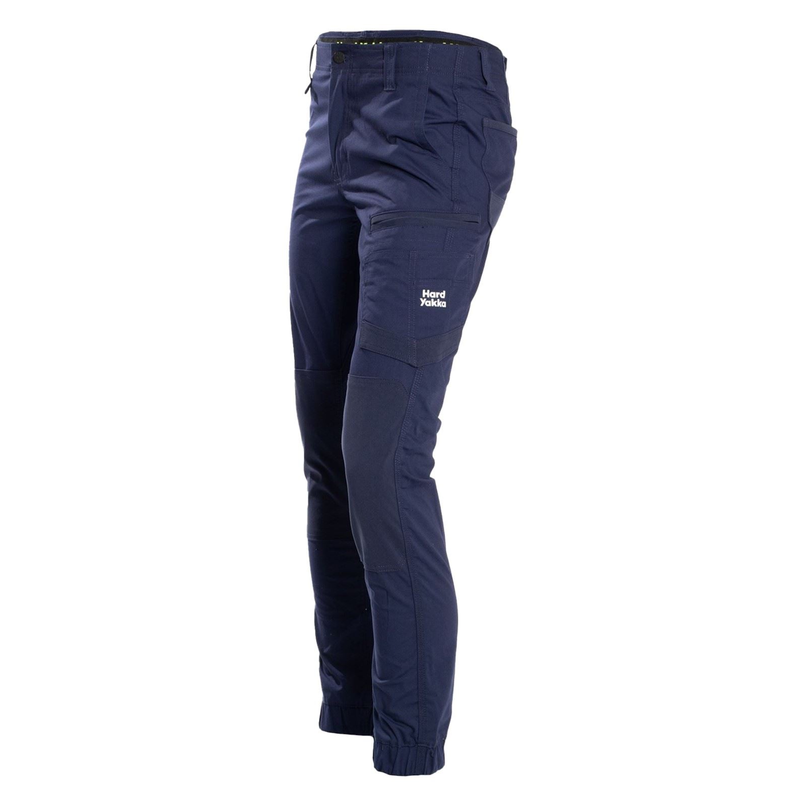 Hard Yakka Raptor Cuff Pantalons Extérieurs En Coton Pour Hommes Bleus