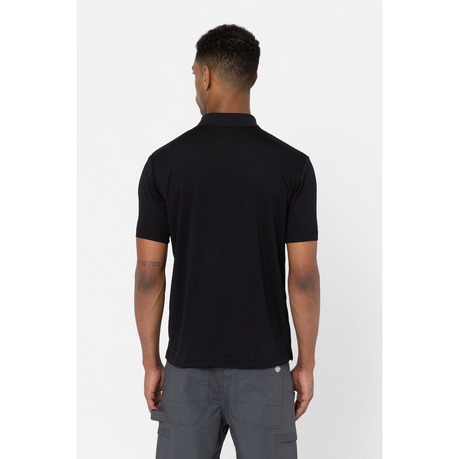 Dickies Everyday Chemise Polo Noire Pour Homme En Polyester