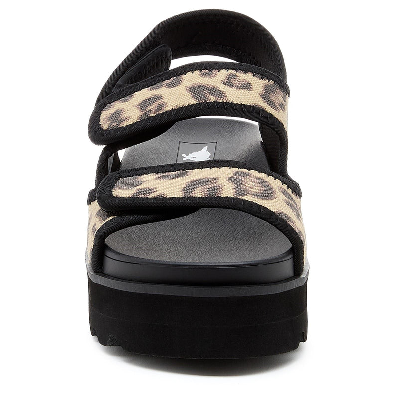 Rocket Dog Balmy Dexter Sandales Pour Femmes En Textile Beige/Noir