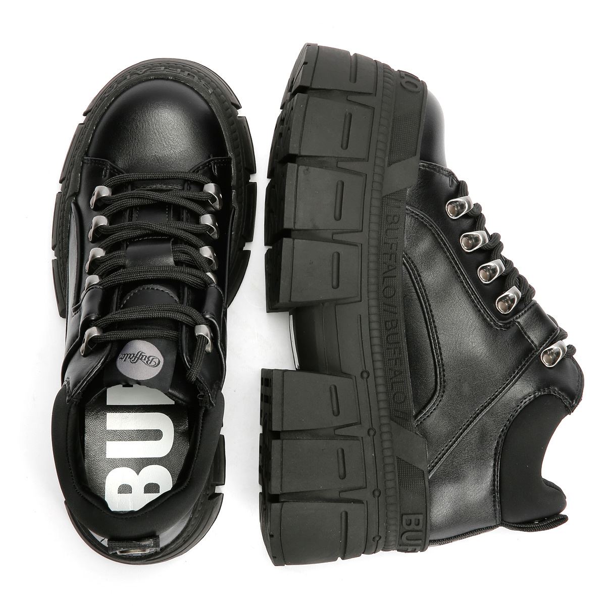 Buffalo Gospher Hike Lo Chaussures Noires Pour Femmes