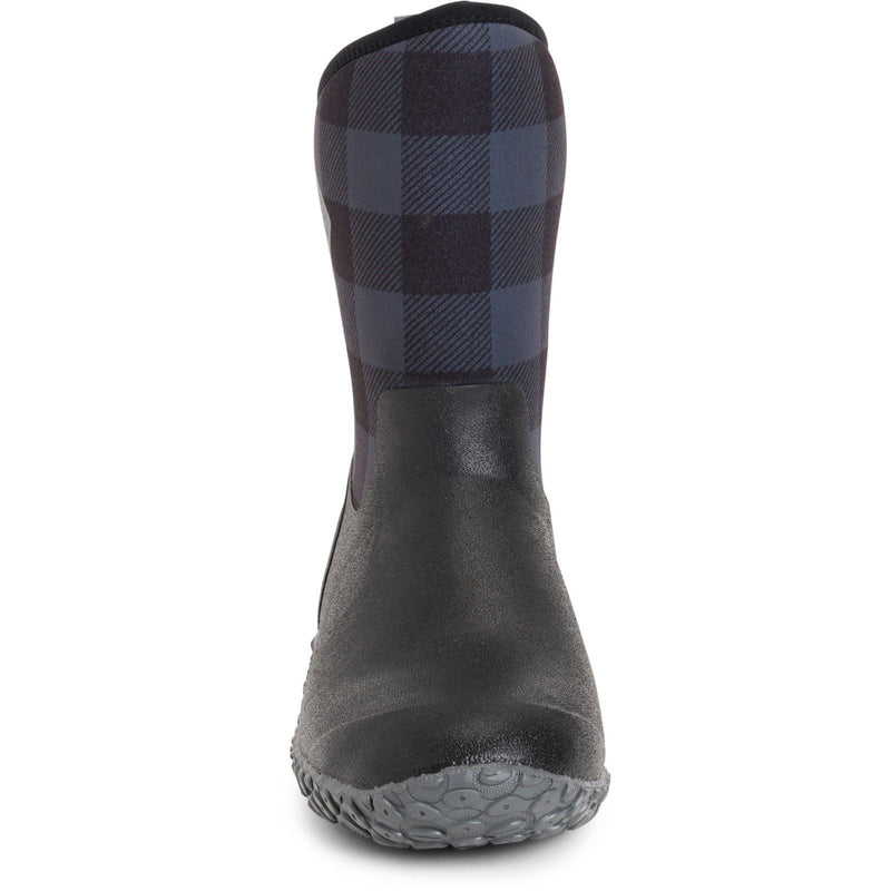 Muck Boots Muckster II Mid Bottes En Caoutchouc À Carreaux Noir/Gris