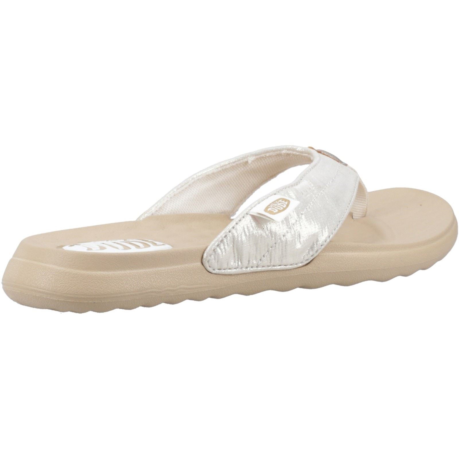 HEYDUDE Christi Flip Classic Sandales Dorées Pour Femmes