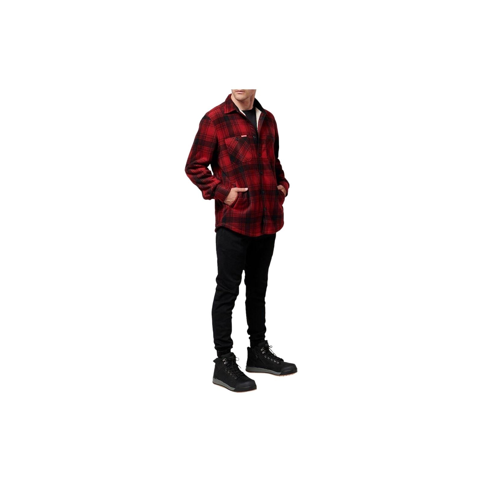 Hard Yakka Sherpa Veste En Polaire Rouge Pour Homme
