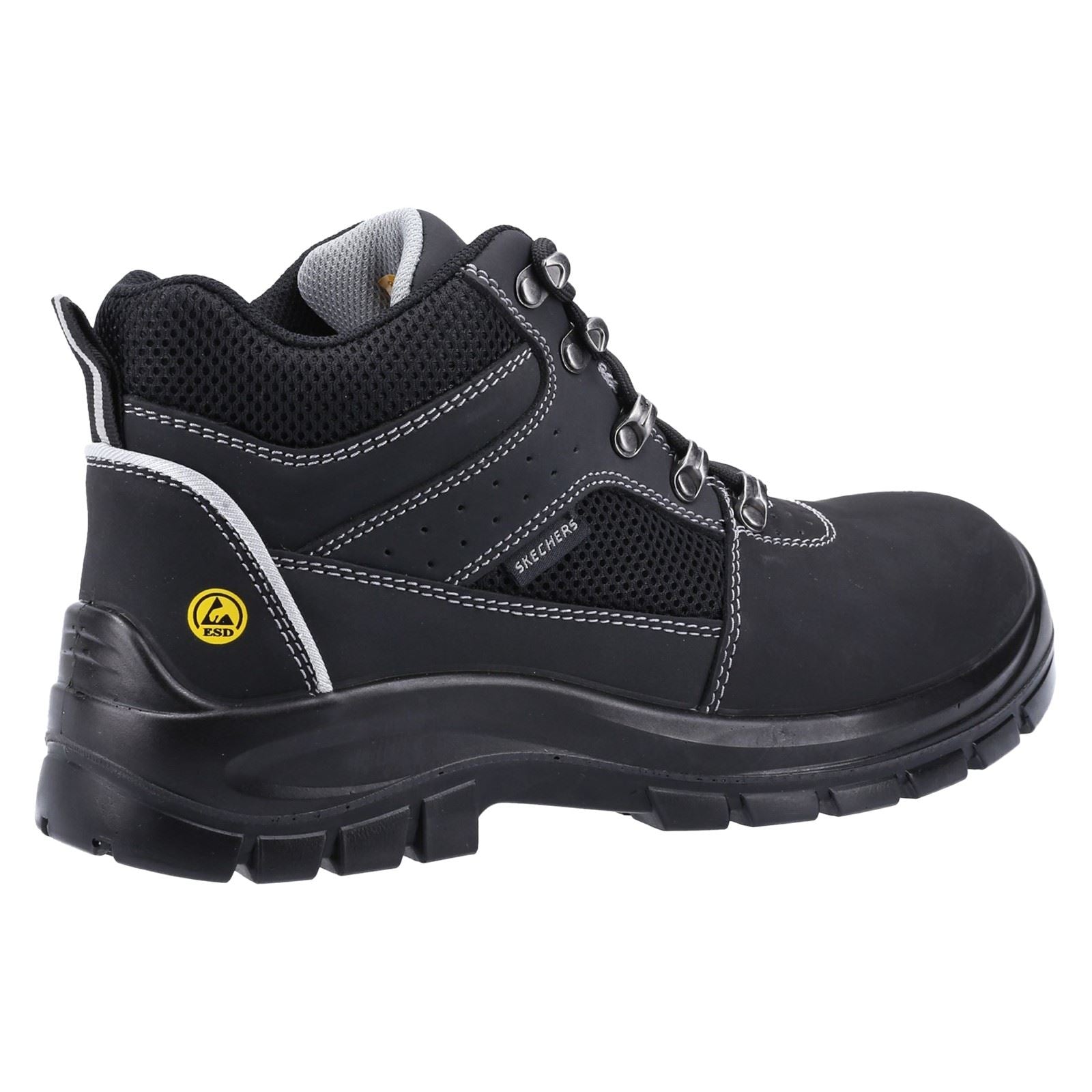 Skechers Workwear Trophus Letic Bottes De Sécurité Noires En Nubuck Pour Homme
