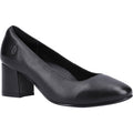 Hush Puppies Anna Wide Talons Noirs En Cuir Pour Femmes