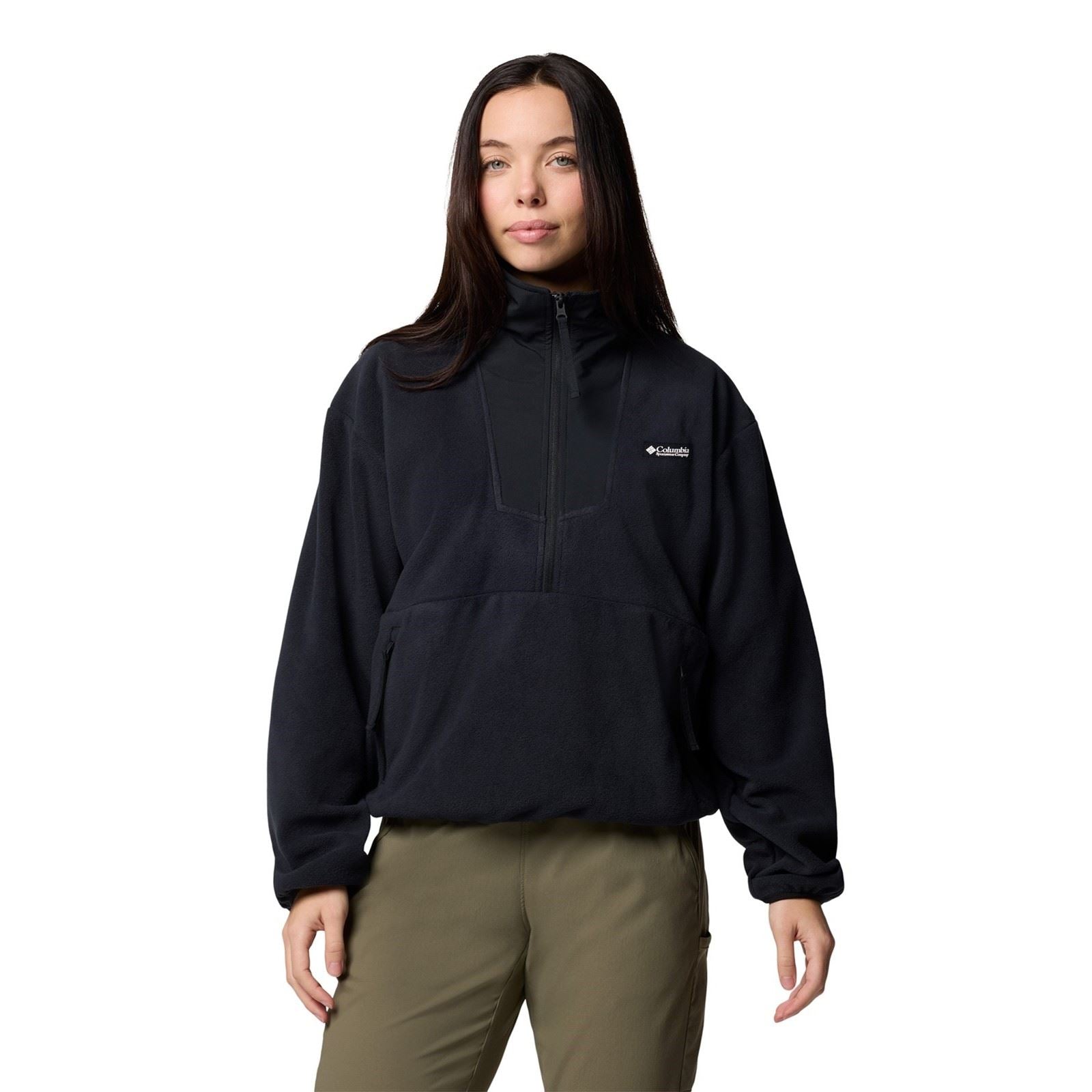 Columbia Sequoia Grove 1/2 Zip Fleece Pull Noir En Polyester Pour Femme