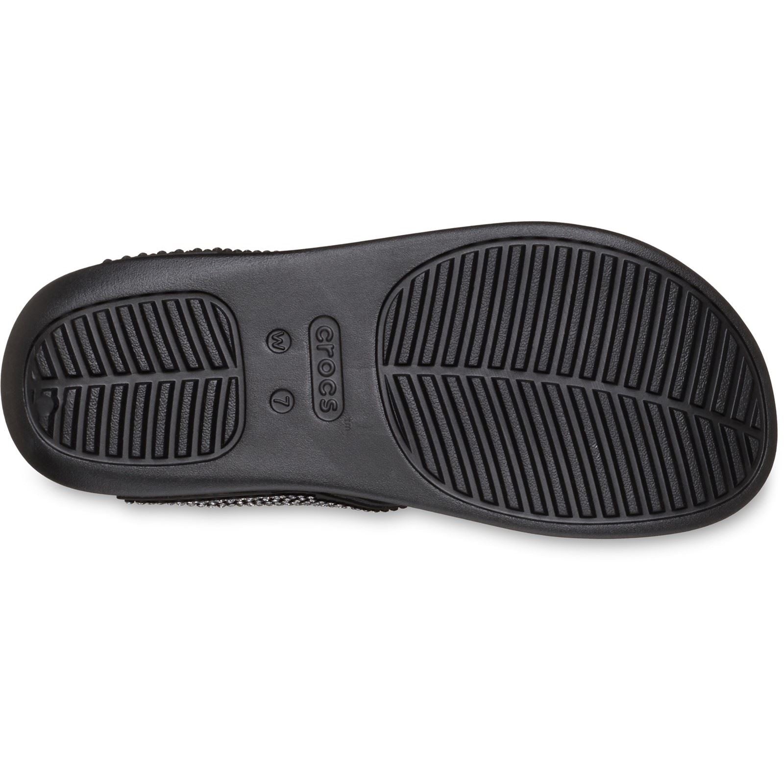 Crocs Getaway Triangle Sandales Noires Pour Femmes En Eva