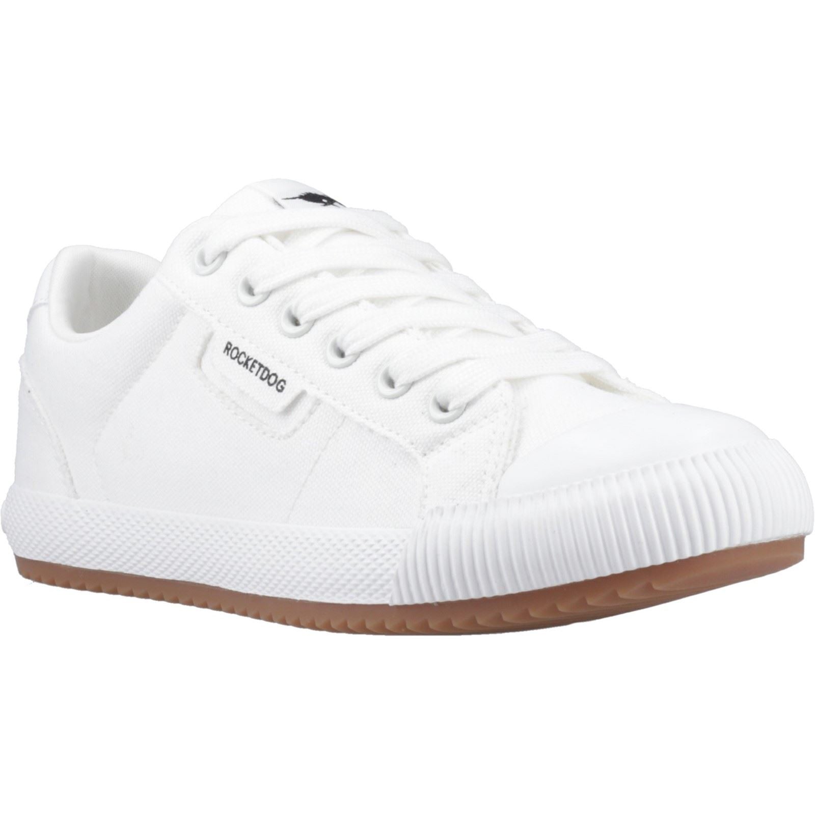 Rocket Dog Cheery Low Sneakers Blancs En Coton Pour Femmes