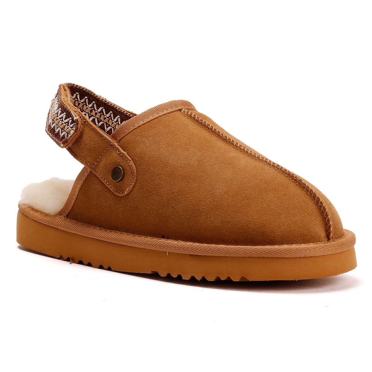 Osprey London The Constellation Chaussons En Suède Pour Femmes Marron