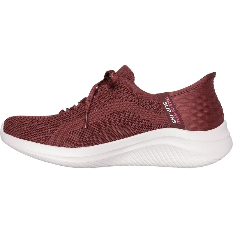 Skechers Ultra Flex 3.0 Brilliant Path Baskets En Toile Pour Femmes Couleur Bordeaux