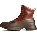Sperry Duck Float Bottes En Caoutchouc Marron En Cuir