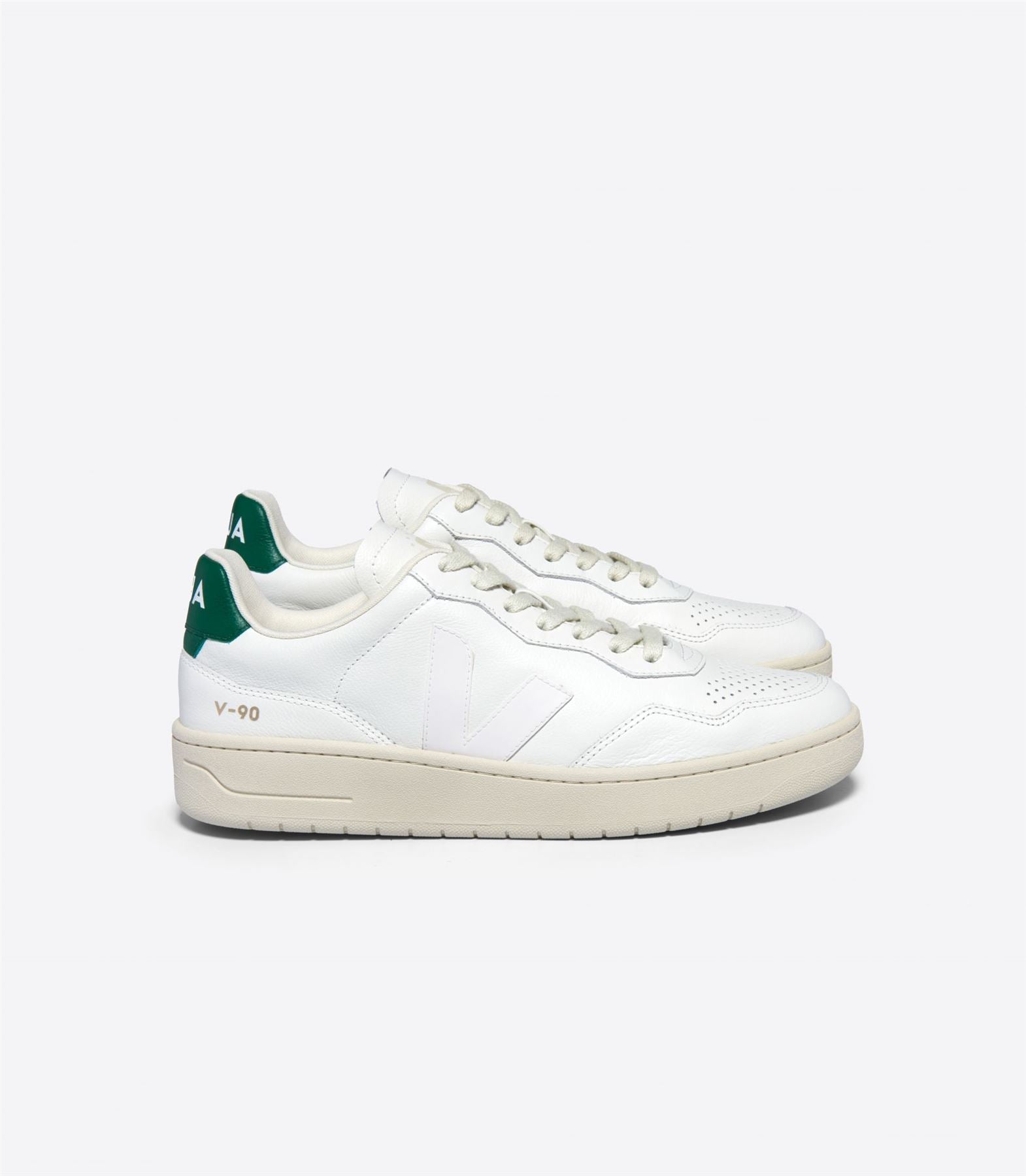 Veja V-90 Baskets blanches en cuir pour femmes