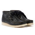 Clarks Originals Wallabee Boot Harajuku Bottes Noires En Cuir Pour Femmes