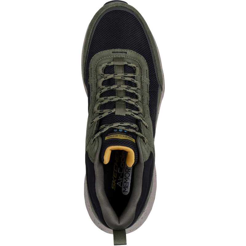 Skechers Bounder Rse Bottes De Randonnée En Cuir Pour Hommes, Olive/Noir