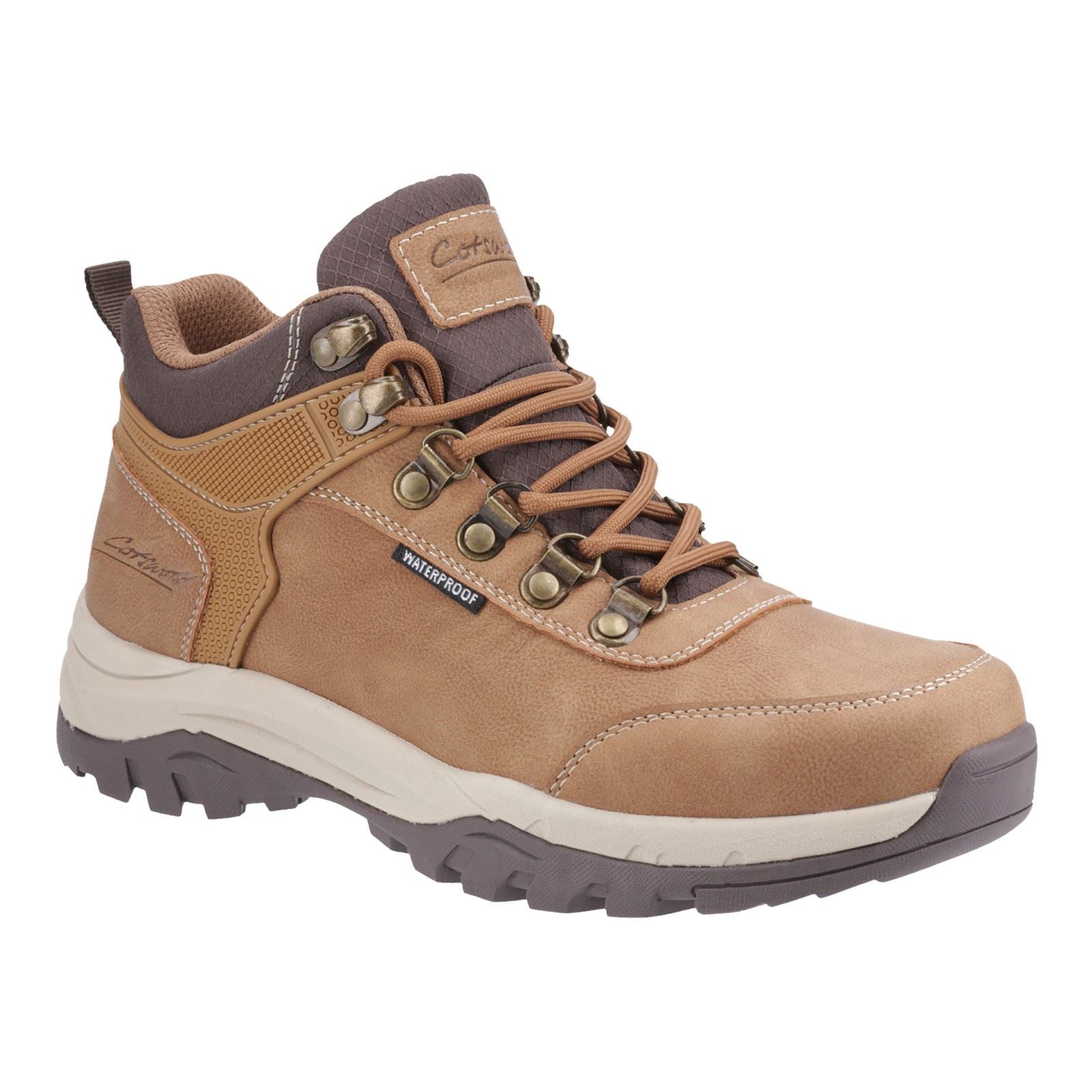 Cotswold Overbury Bottes De Randonnée Pour Femmes En Polyuréthane Couleur Tan