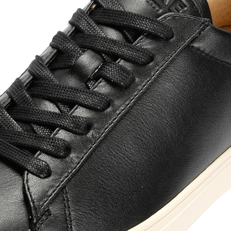 Clae Bradley Baskets En Cuir Noir Pour Hommes