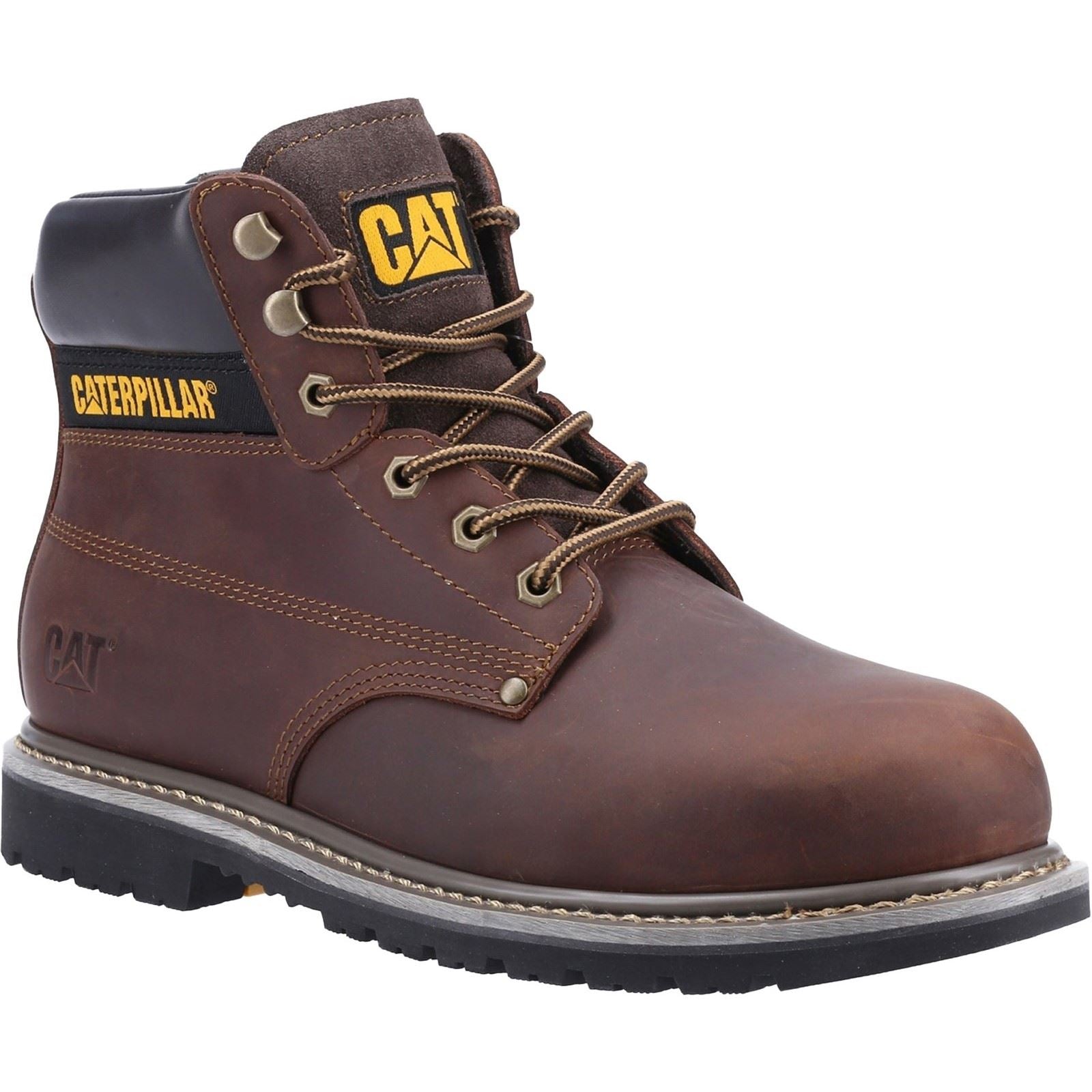 Caterpillar Bottes De Sécurité Nubuck Marron Powerplant