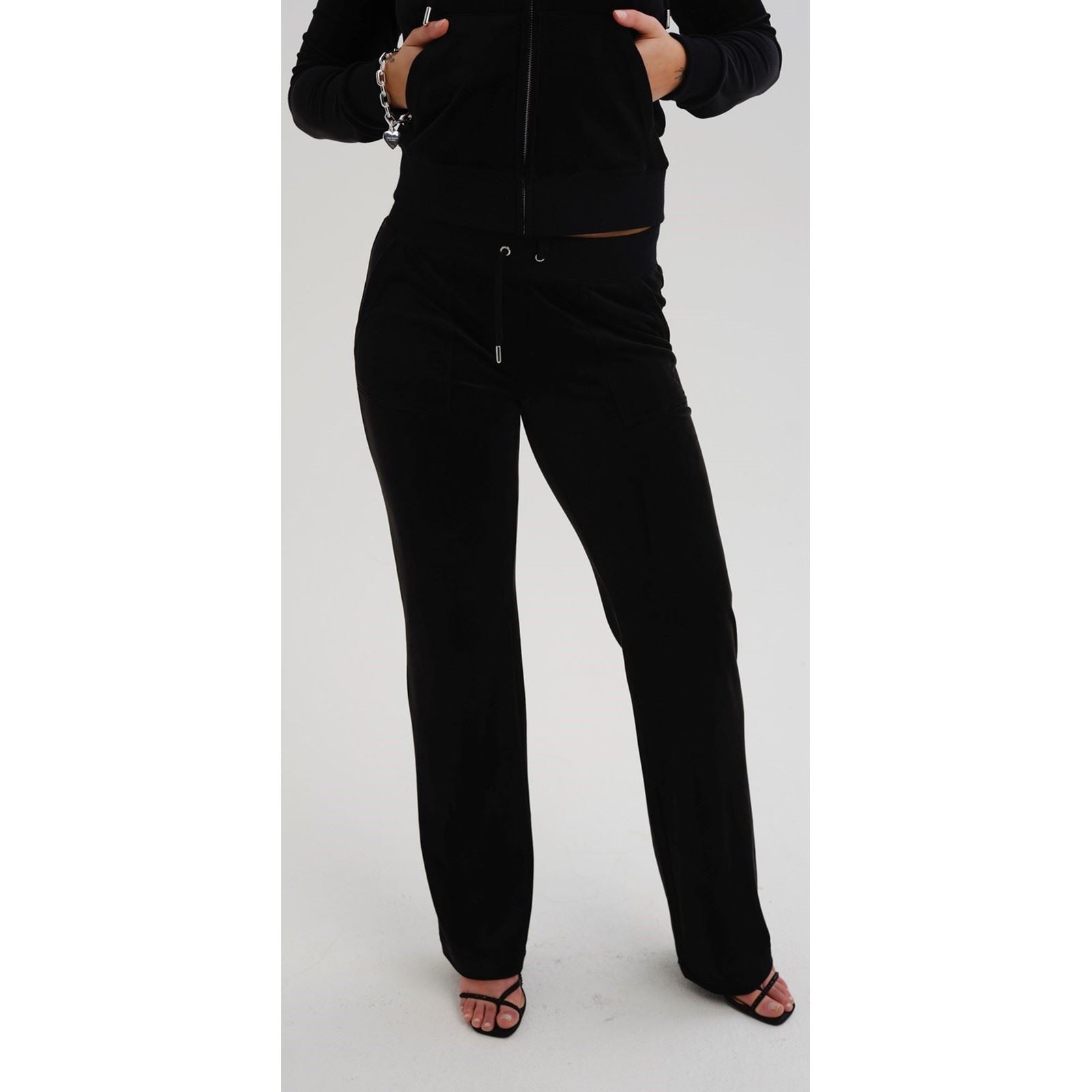Juicy Couture Del Ray Joggeurs Noirs En Polyester Pour Femmes