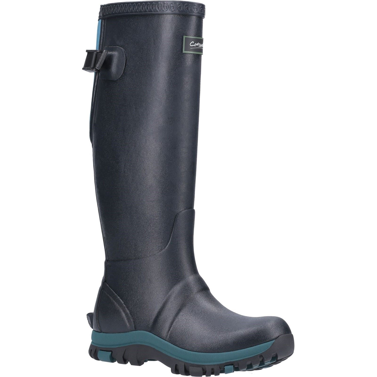 Cotswold Realm Bottes En Caoutchouc Marine/Bleu-Vert