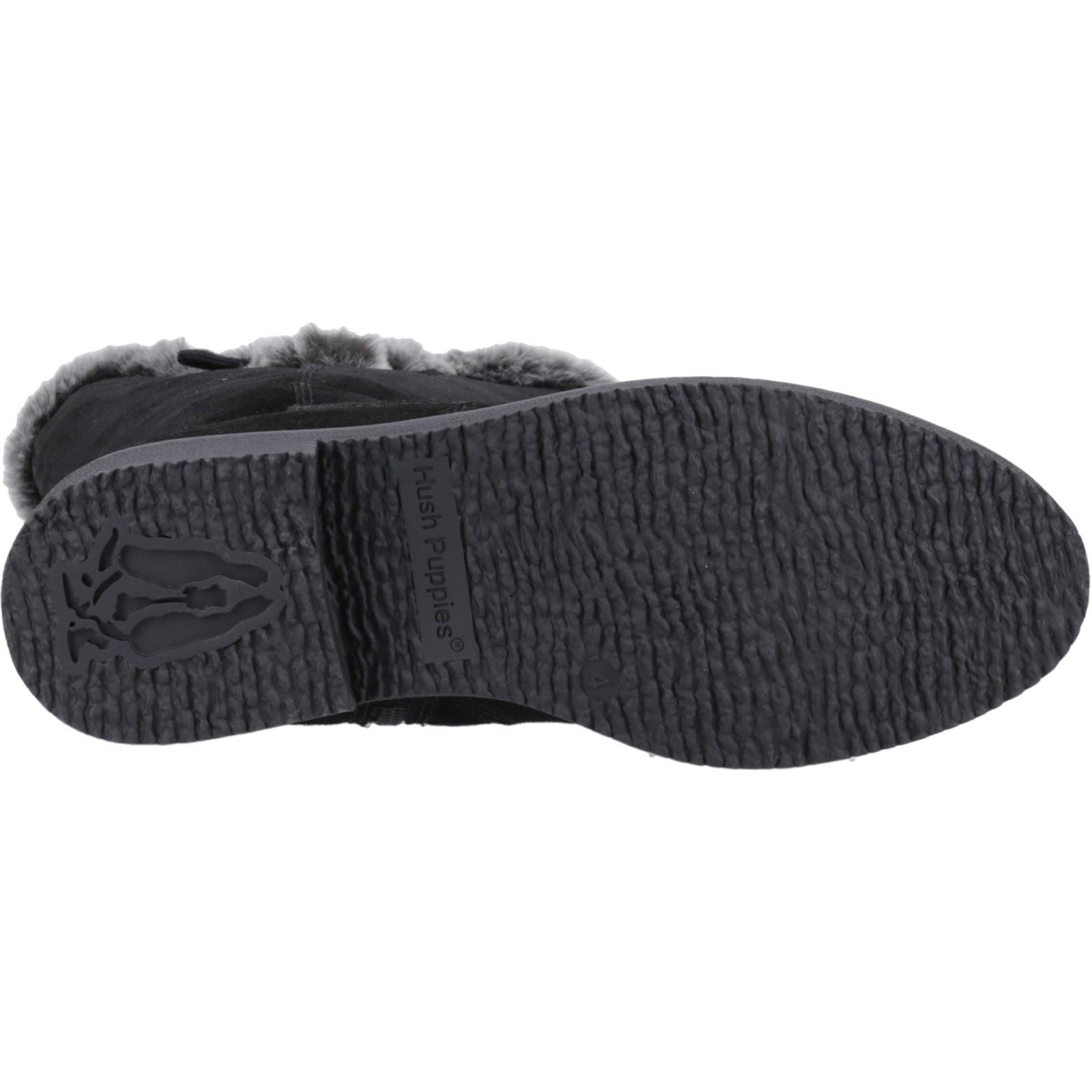Hush Puppies Millie Bottes Noires Pour Femmes En Suède