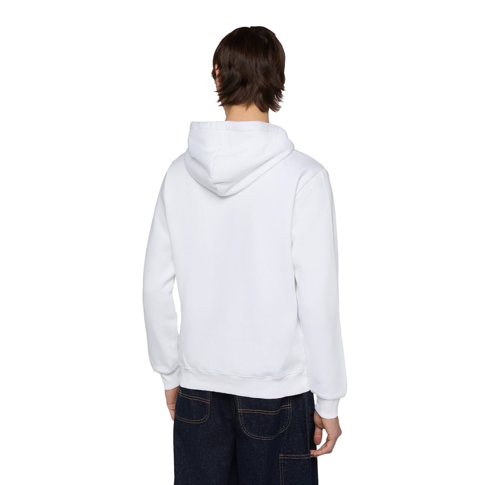 Dickies Icon Logo Sweat À Capuche Blanc En Polyester Pour Adultes Unisexes