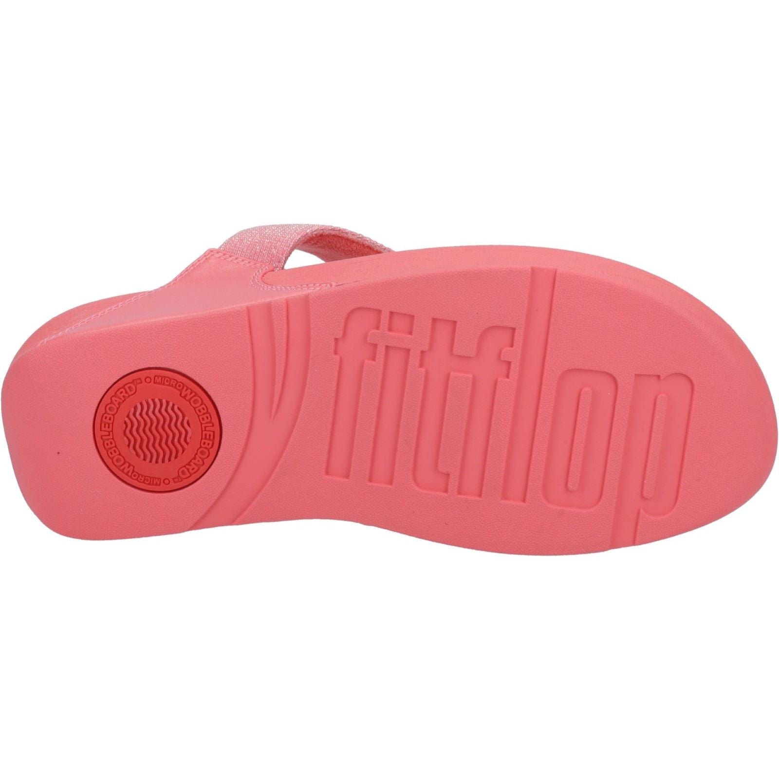 Fitflop Lulu Shimmerlux Sandales En Polyester Pour Femmes Corail Rosé