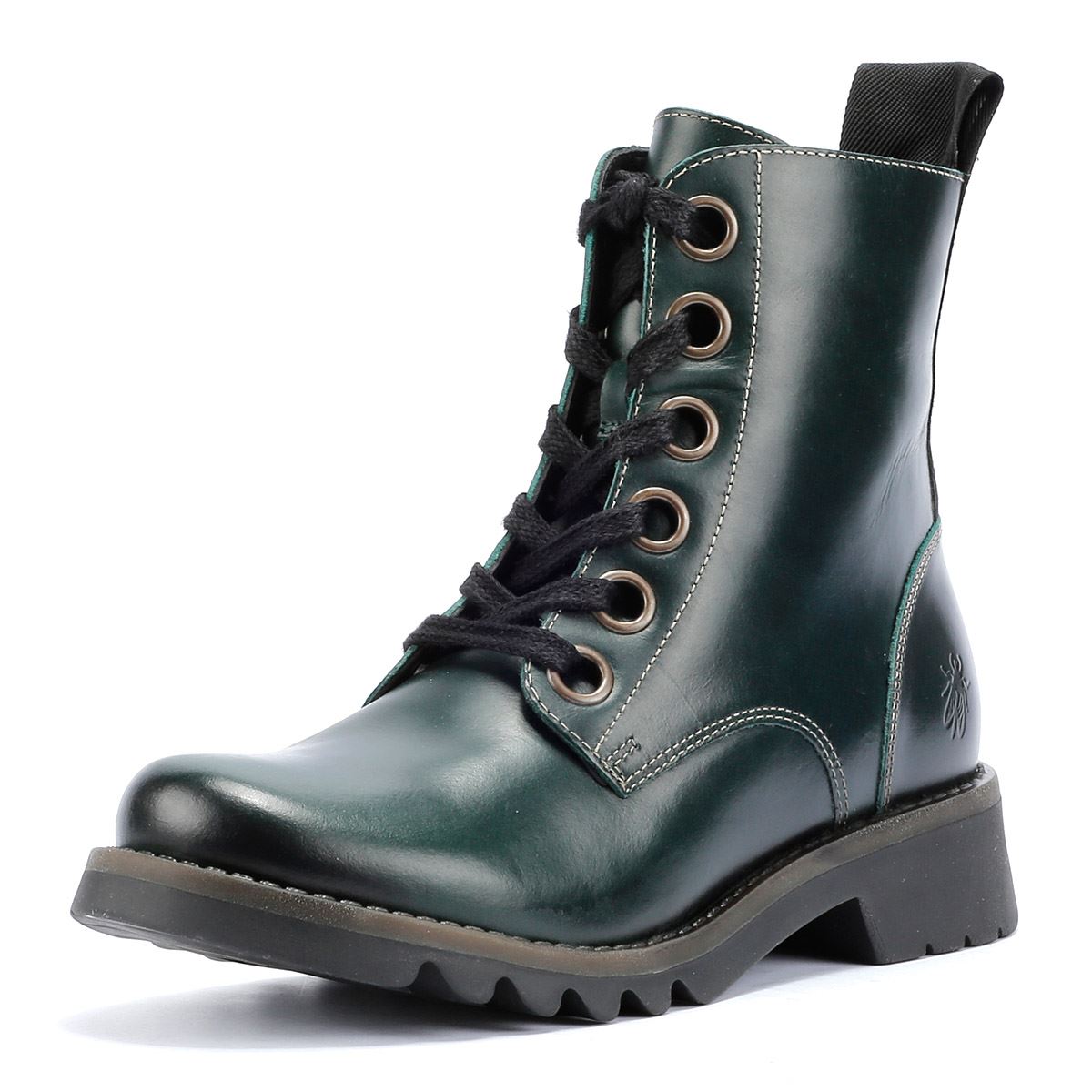 Fly London Ragi Bottes En Cuir Pour Femme Vertes