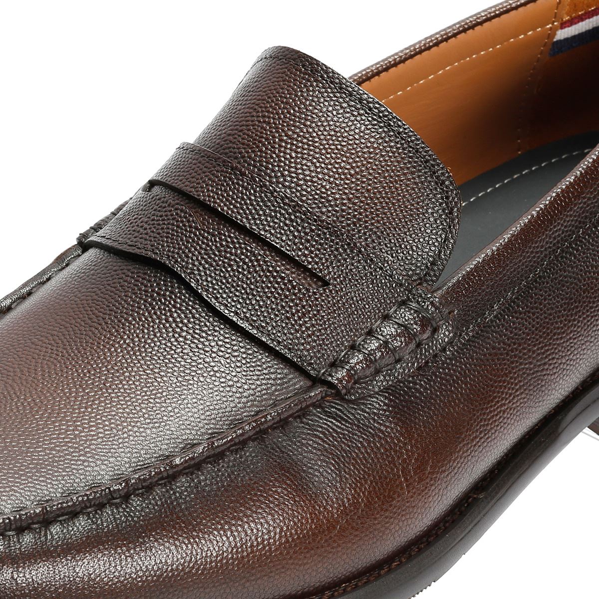 Ben Sherman Hester Mocassins En Cuir Marron Pour Hommes