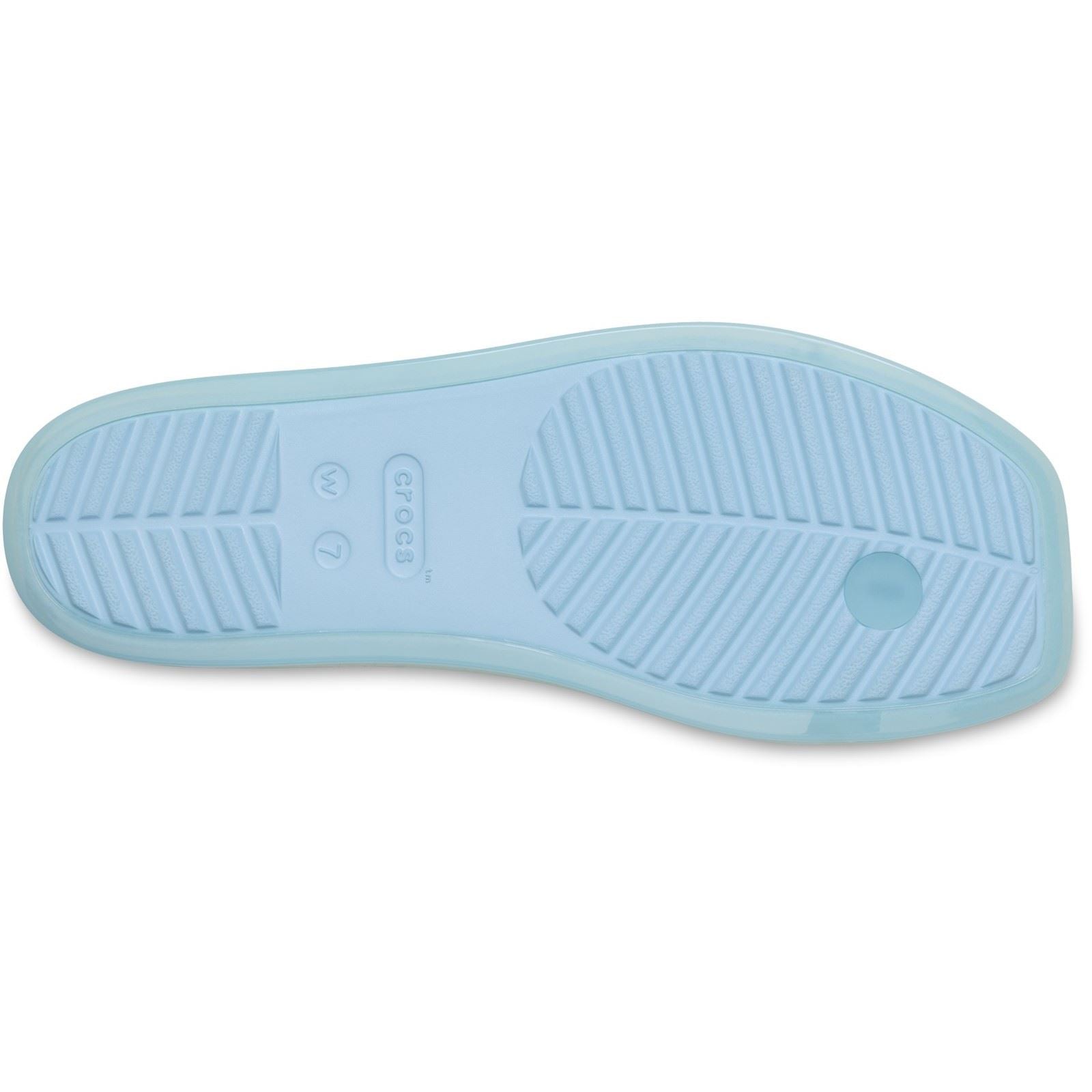 Crocs Miami Jely Toe Loop Sandales Sky Blue Pour Femmes En Eva