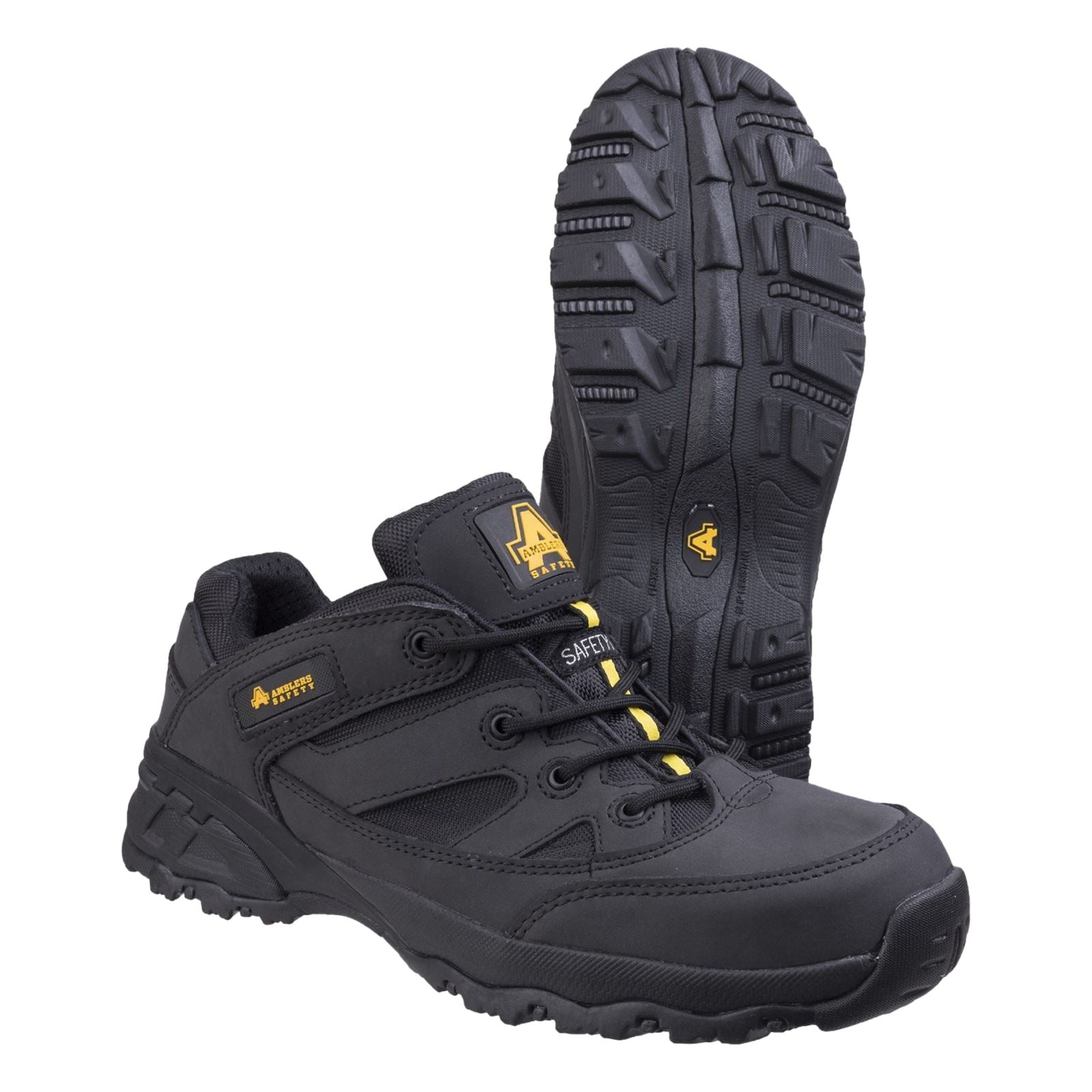 Amblers Safety Baskets De Sécurité En Nubuck Noir Fs68C