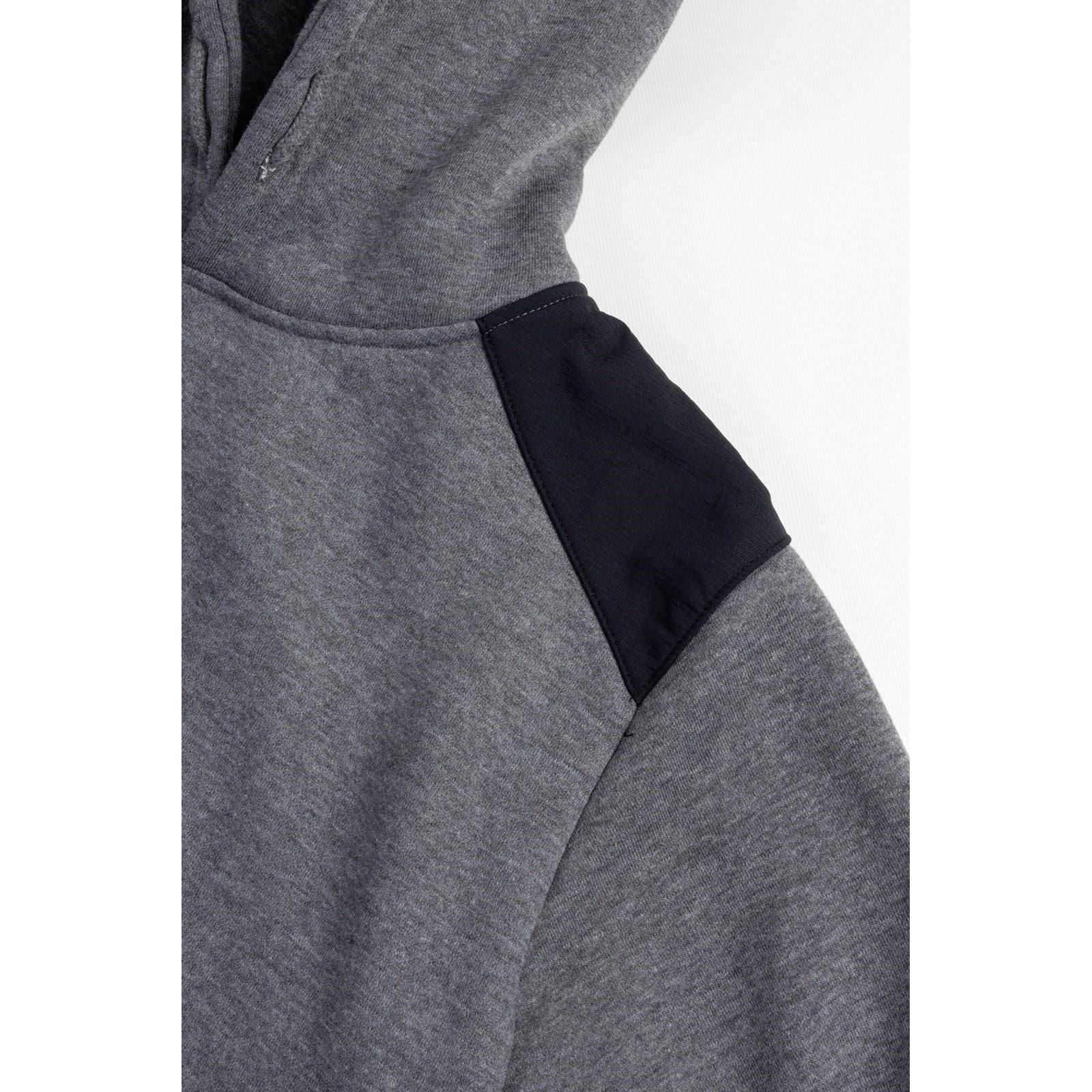 Caterpillar Essentials Sweat À Capuche Gris En Polyester Pour Homme