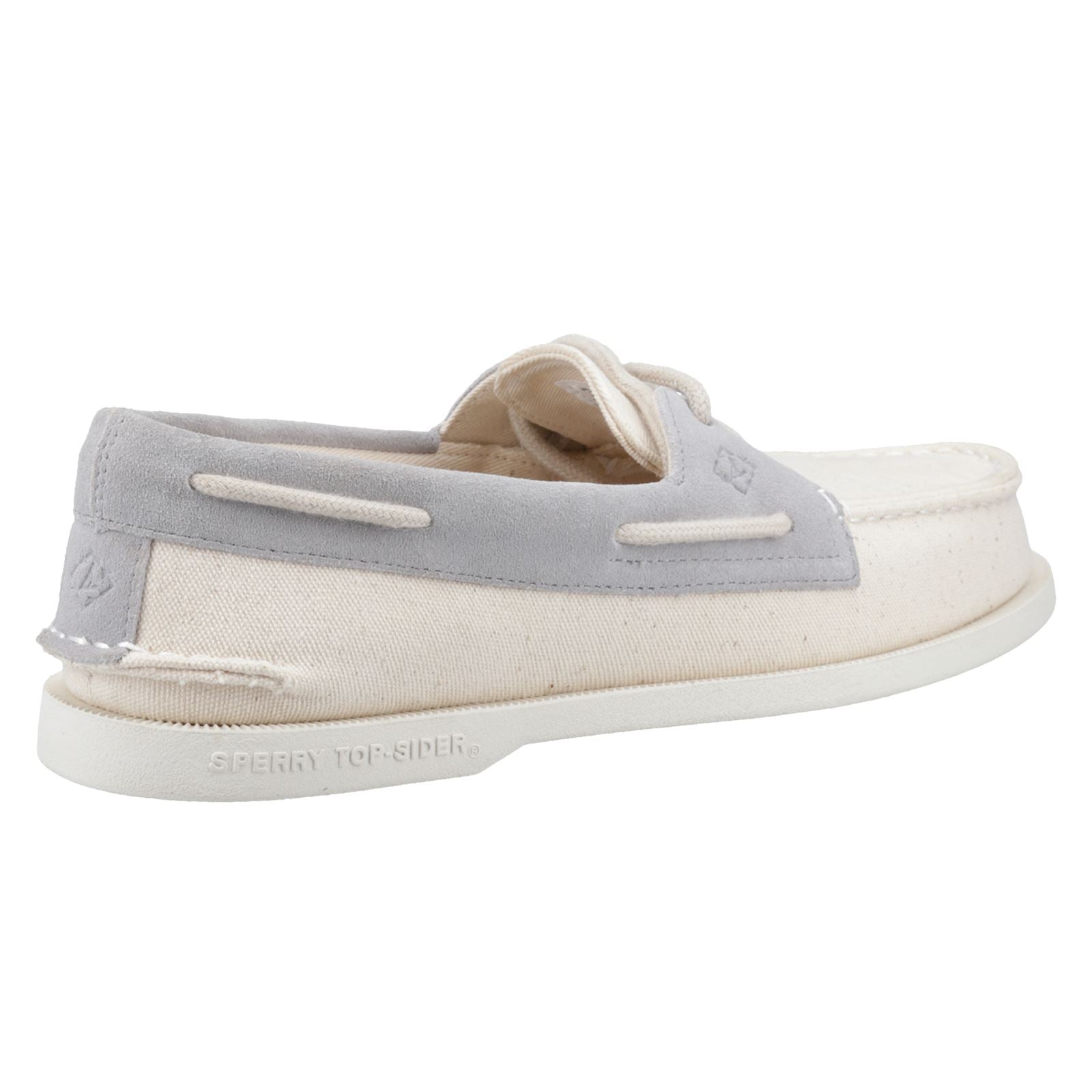 Sperry Authentic Original 2-Eye Seacycled Chaussures Homme En Coton À Lacets Couleur Beige