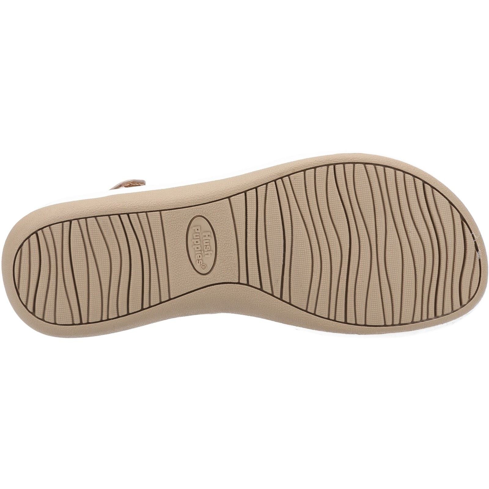 Hush Puppies Sylvie Sandales Pour Femmes En Cuir Taupe