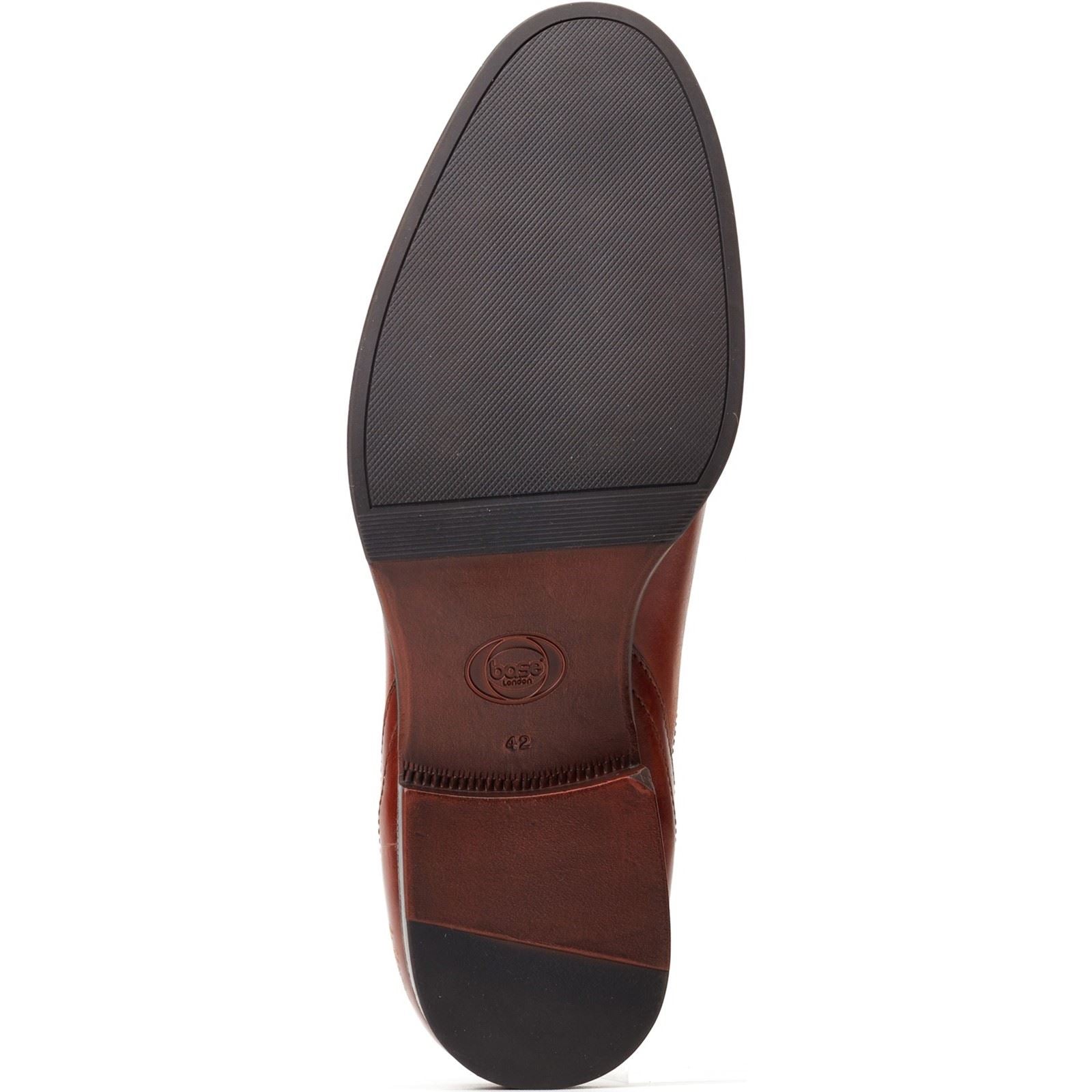 Base London Whittle Bottes En Cuir Pour Hommes En Brun Brûlé