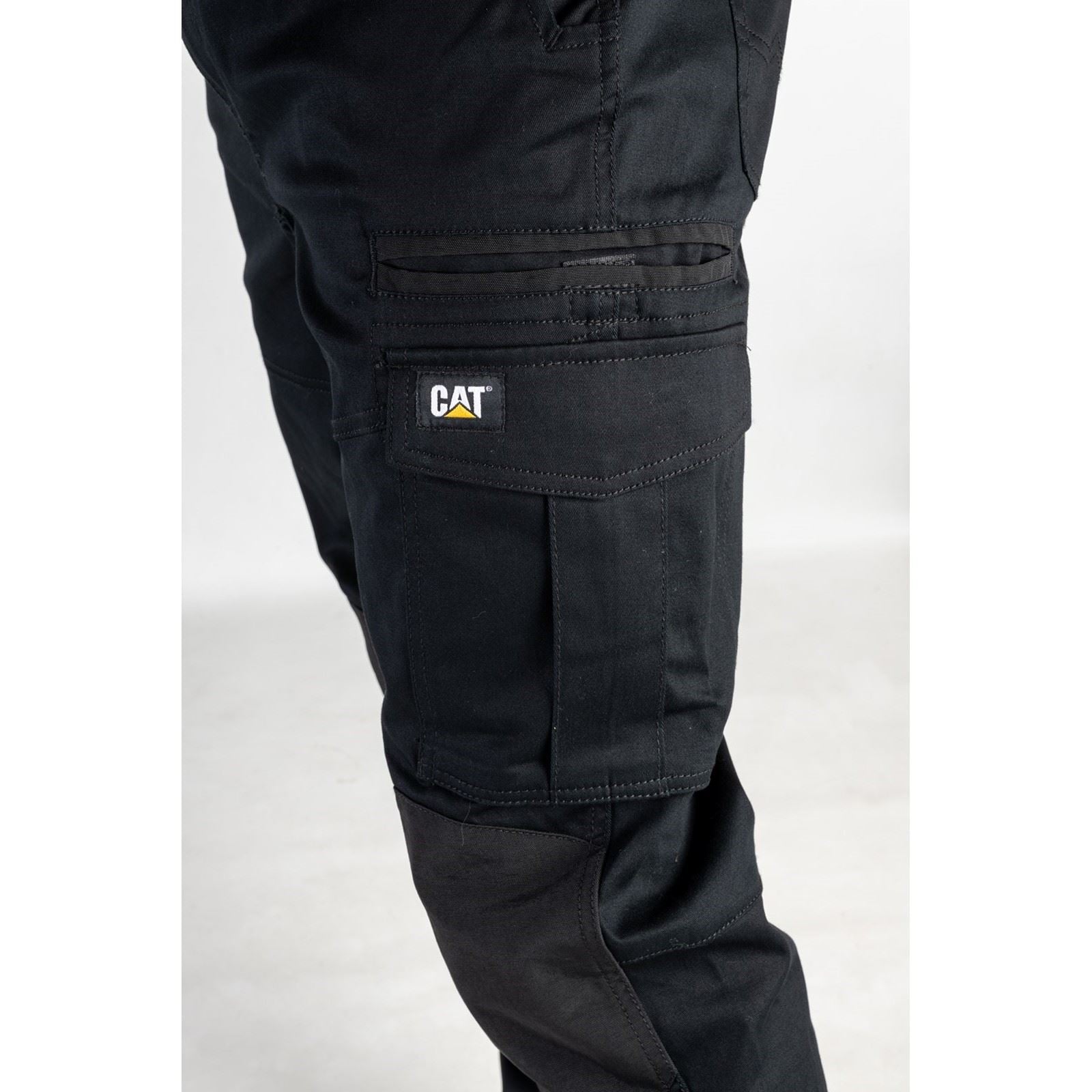 Caterpillar Dynamic Pantalons Noirs En Coton Pour Hommes - Extérieur