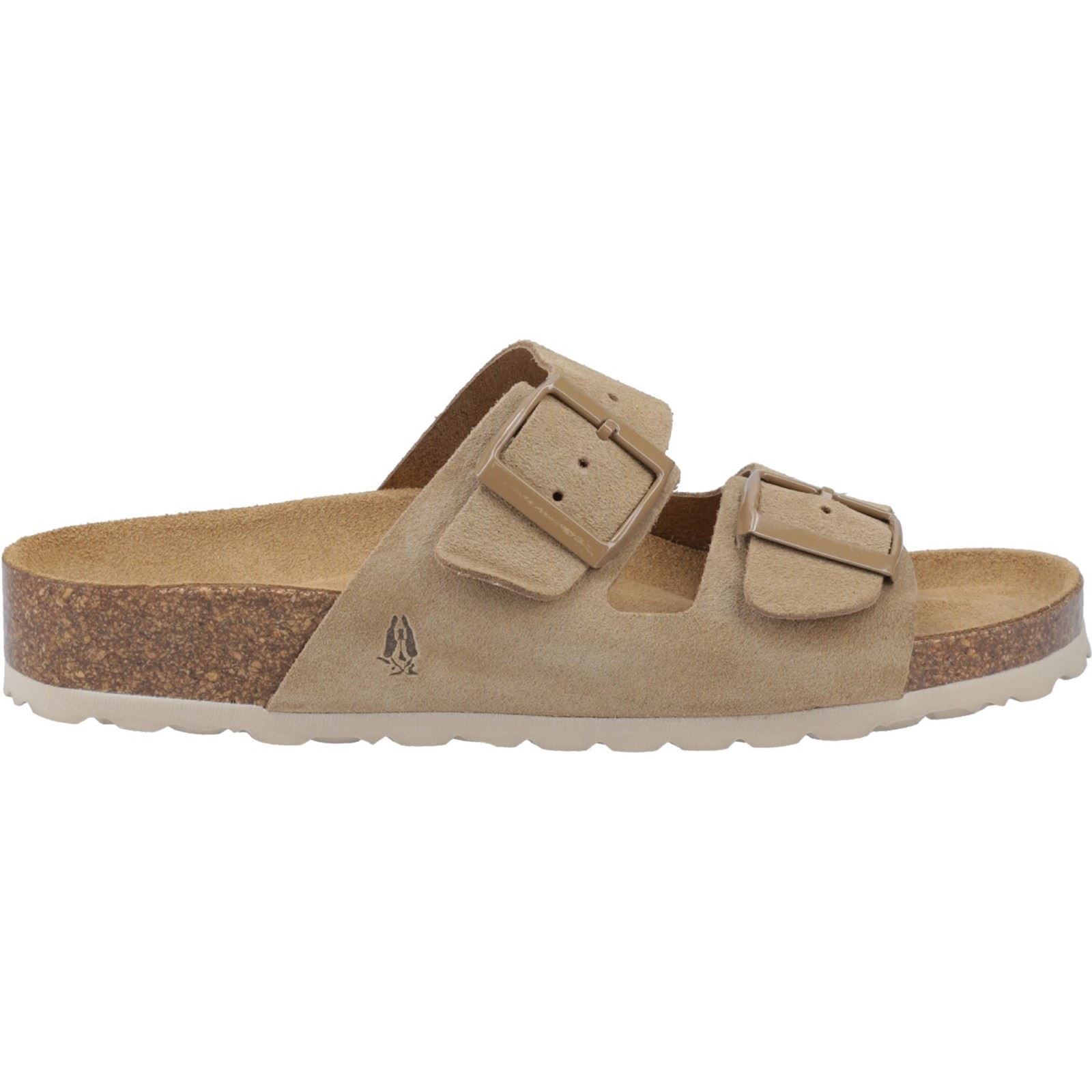 Hush Puppies Brixley Mule Sandales Taupe Pour Femmes Suede