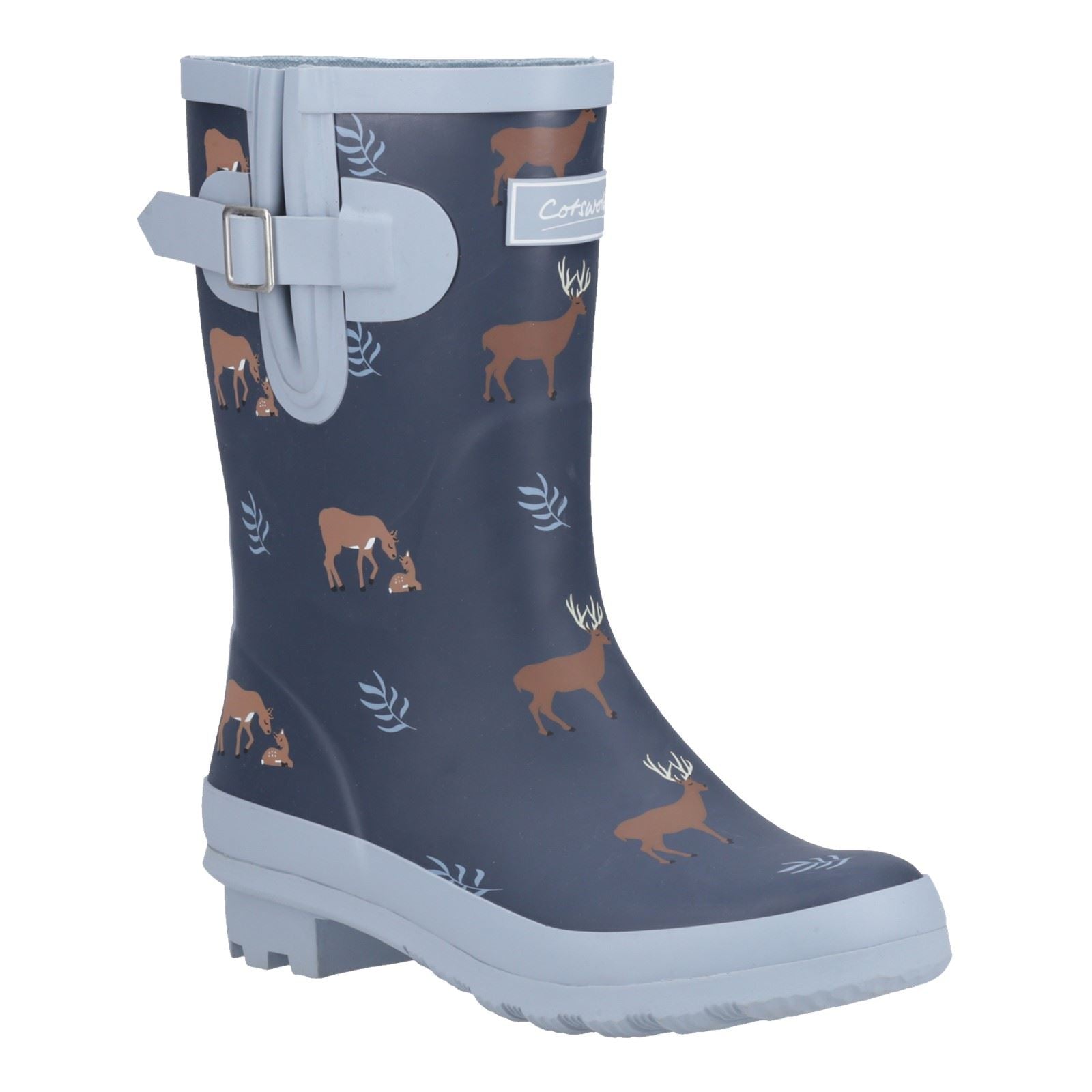 Cotswold Woodland Mid Bottes Wellington En Caoutchouc Pour Femmes