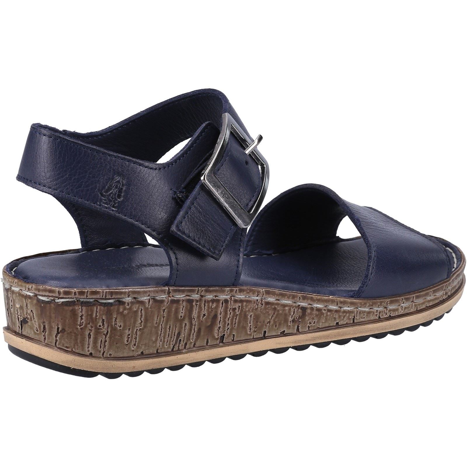 Hush Puppies Ellie Sandales En Cuir Pour Femme De Couleur Marine