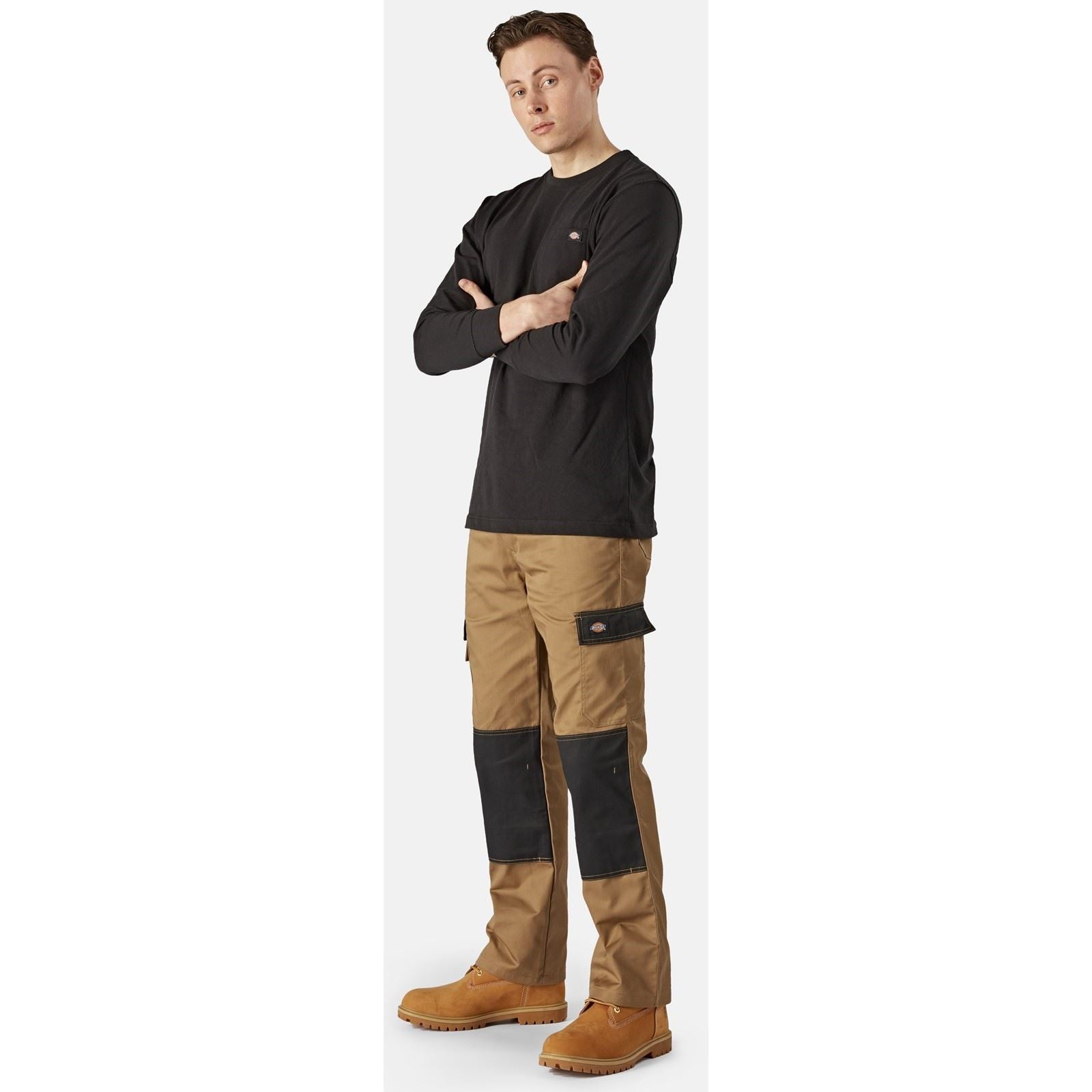 Dickies Pocket Long Sleeve T-Shirt Noir En Coton Pour Homme